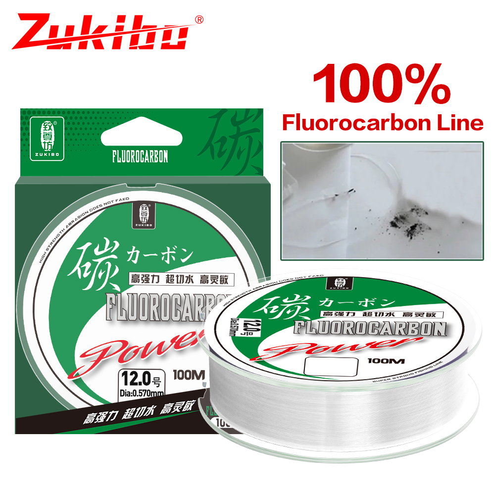 ZUKIBO 50m 100m 100% florokarb - Fluorocarbon Line incelemesi ve fiyatı